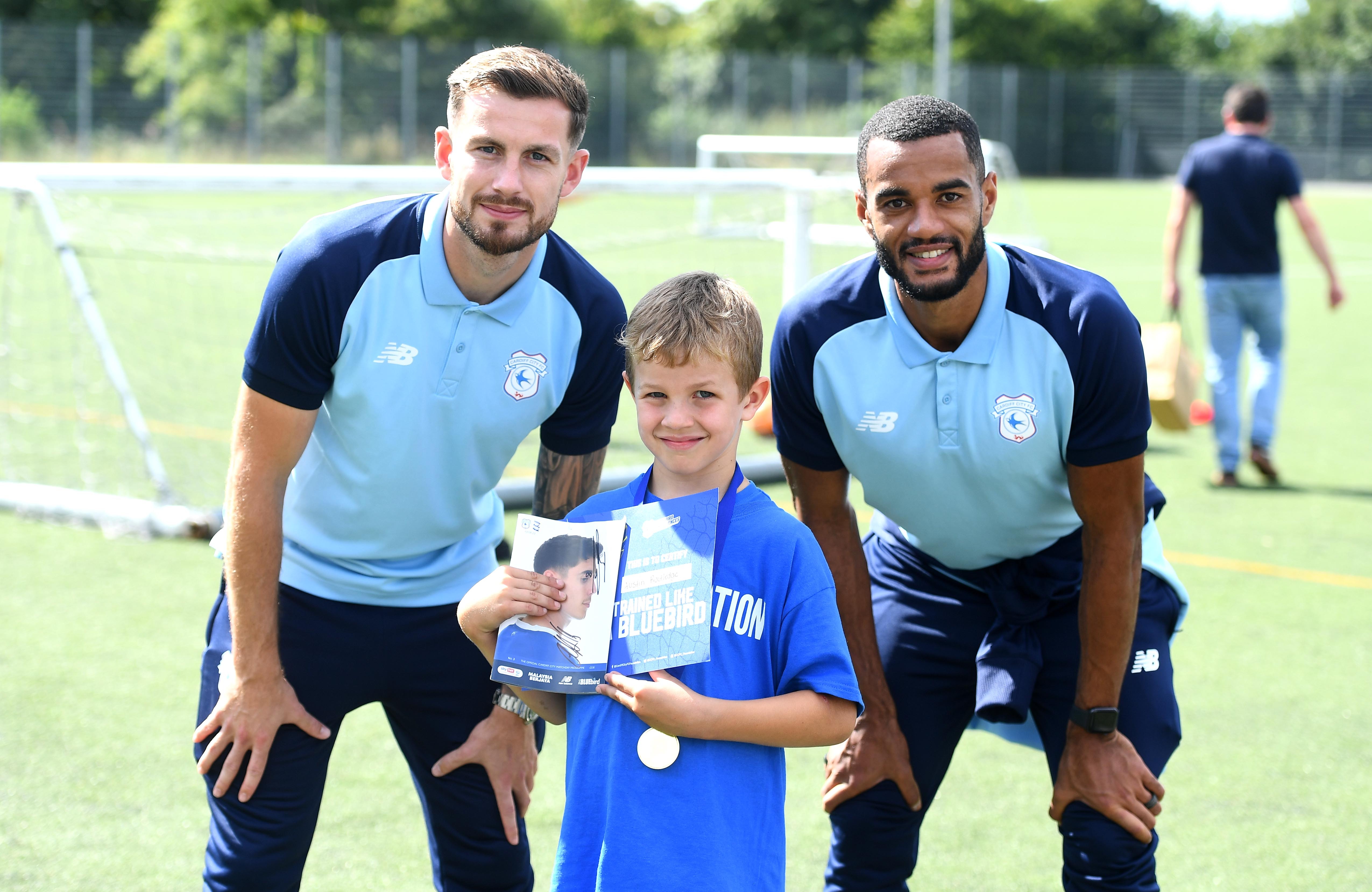 Cardiff City FC Players Support Literacy Project 